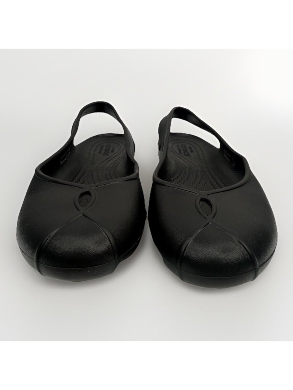 Crocs Olivia II Womens 8 Black Slingback Ballet Flats Comfort Casual Travel - Picture 2 of 11